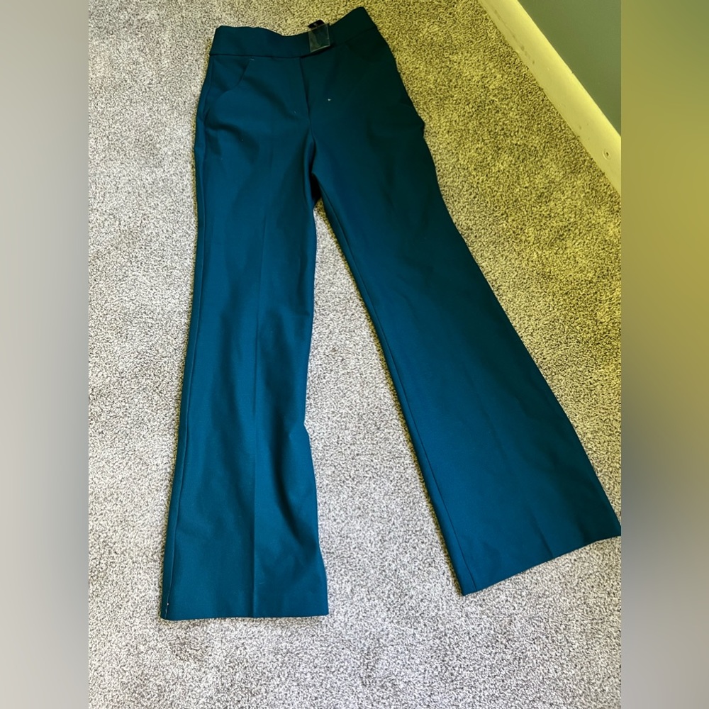 Express turquoise trousers